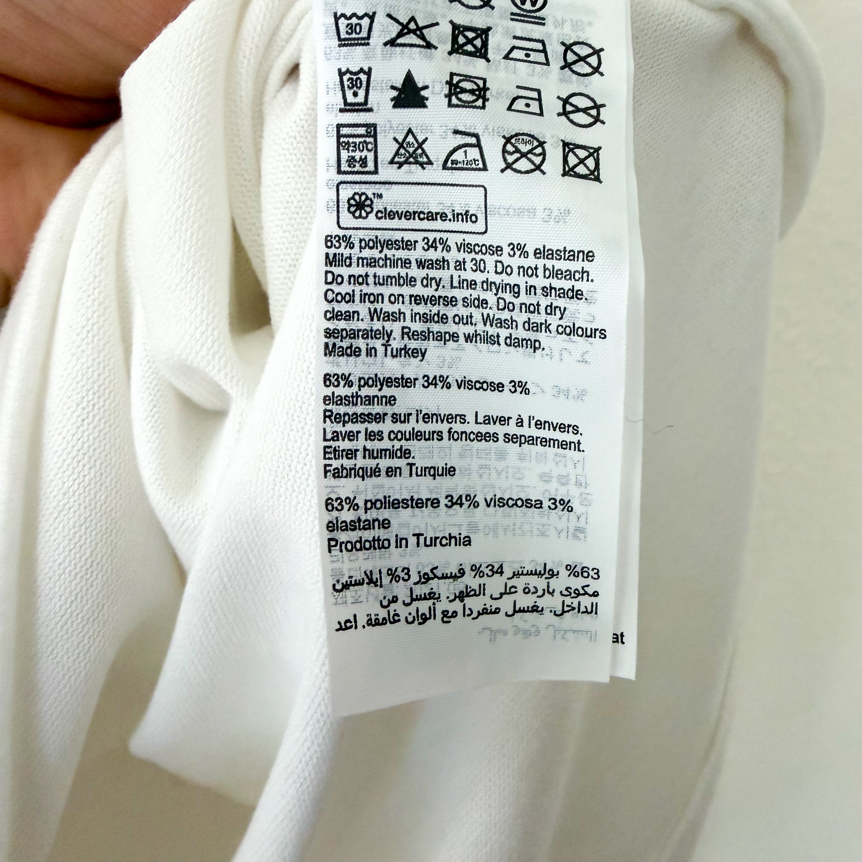 AllSaints Rita Boatneck Long Sleeve Oversize T-Shirt in Cream | XS
