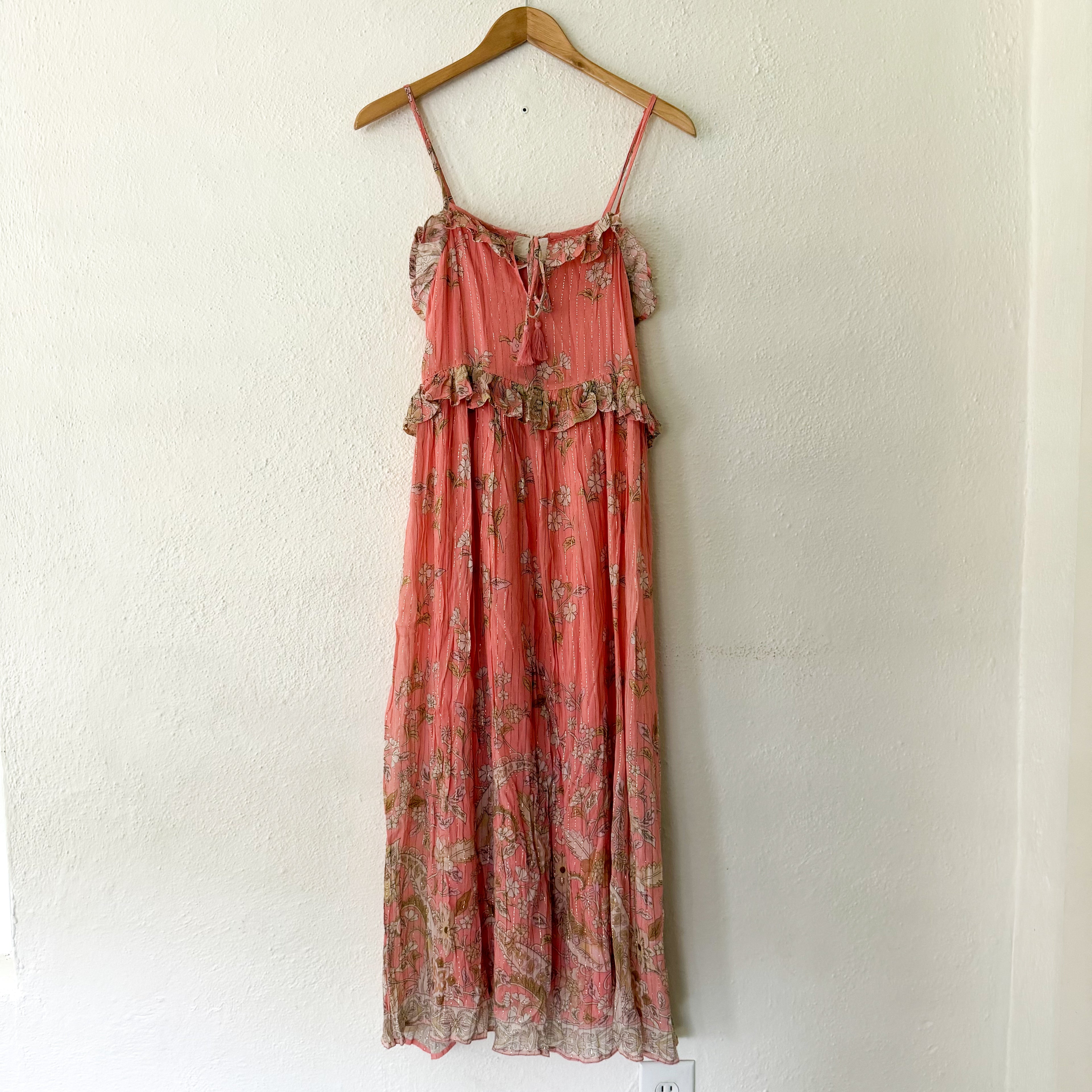Spell & The Gypsy Hendrix Strappy Maxi Dress in Dusty Pink | XXS