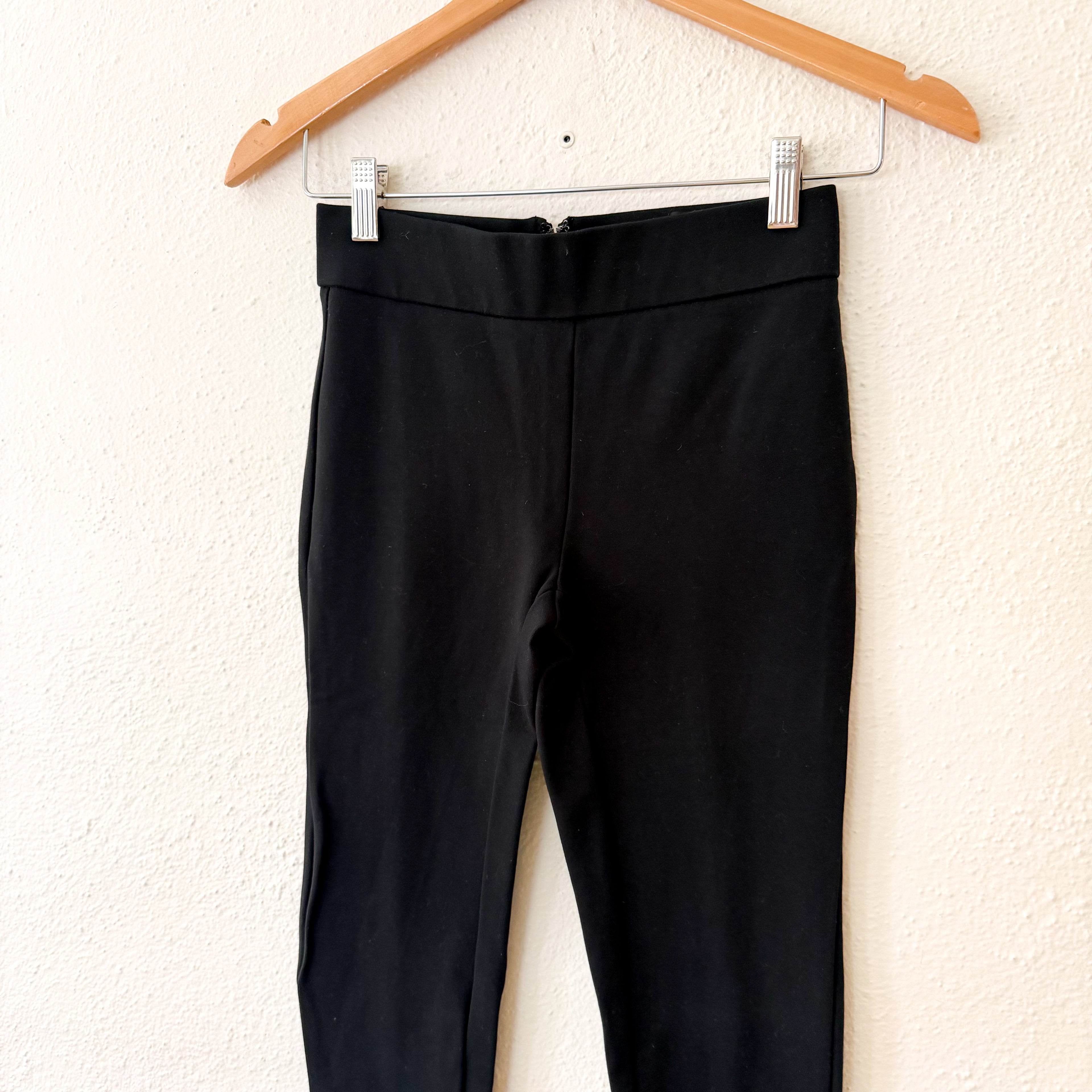 J.Crew Petite "Any Day" Skinny Pixie Pant in Black Stretch Ponte | XSP