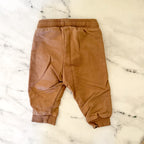 H&M Basics Organic Cotton Tan + Brown Joggers Bundle | 3-6m