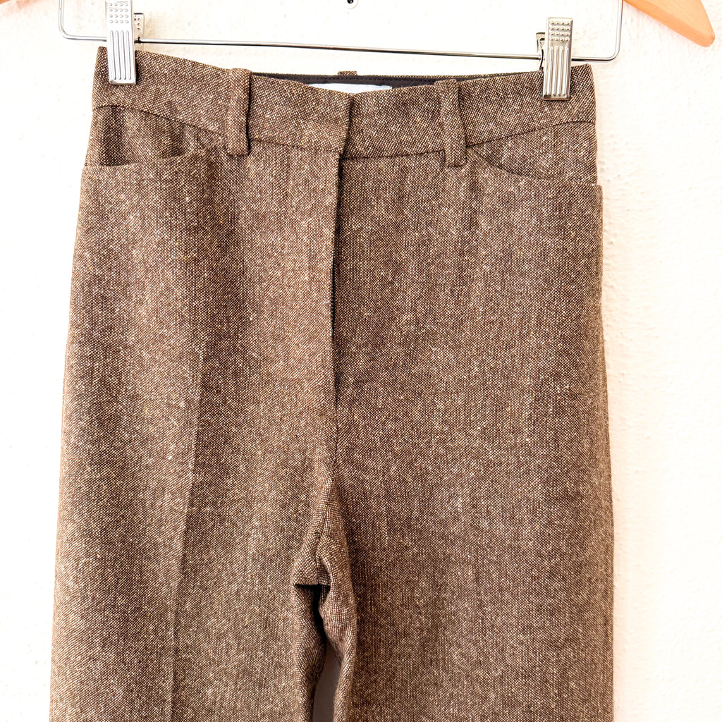 & Other Stories Straight Tailored Wool Blend Trouser in Mole Brown | 0