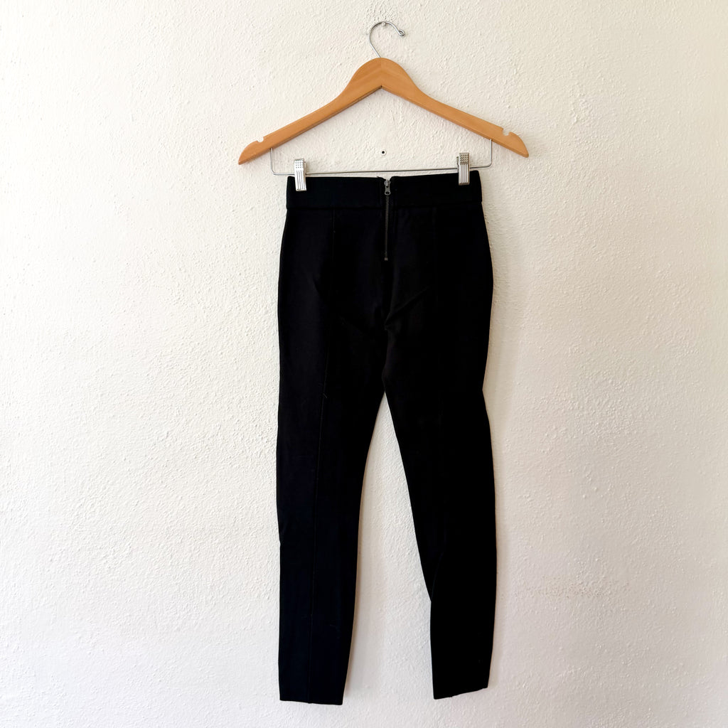 J.Crew Petite "Any Day" Skinny Pixie Pant in Black Stretch Ponte | XXSP