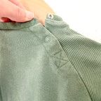 H&M Olive Green Textured Cotton 'The Future is Ours' Sweatshirt | 6-9m