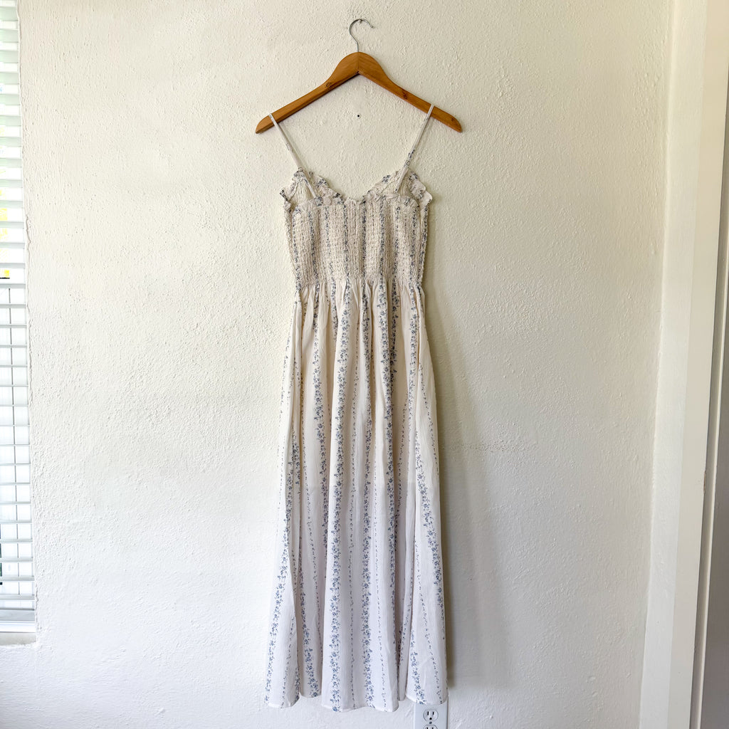 Petal & Pup Dulce Midi Dress in Dream Blue Floral | S