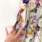 Joie Linen Blend Neutral Floral Midi Dress | S