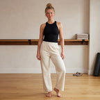 Zella Cream Wide Leg Drawstring Sweatpants | XS