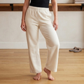 Zella Cream Wide Leg Drawstring Sweatpants | XS