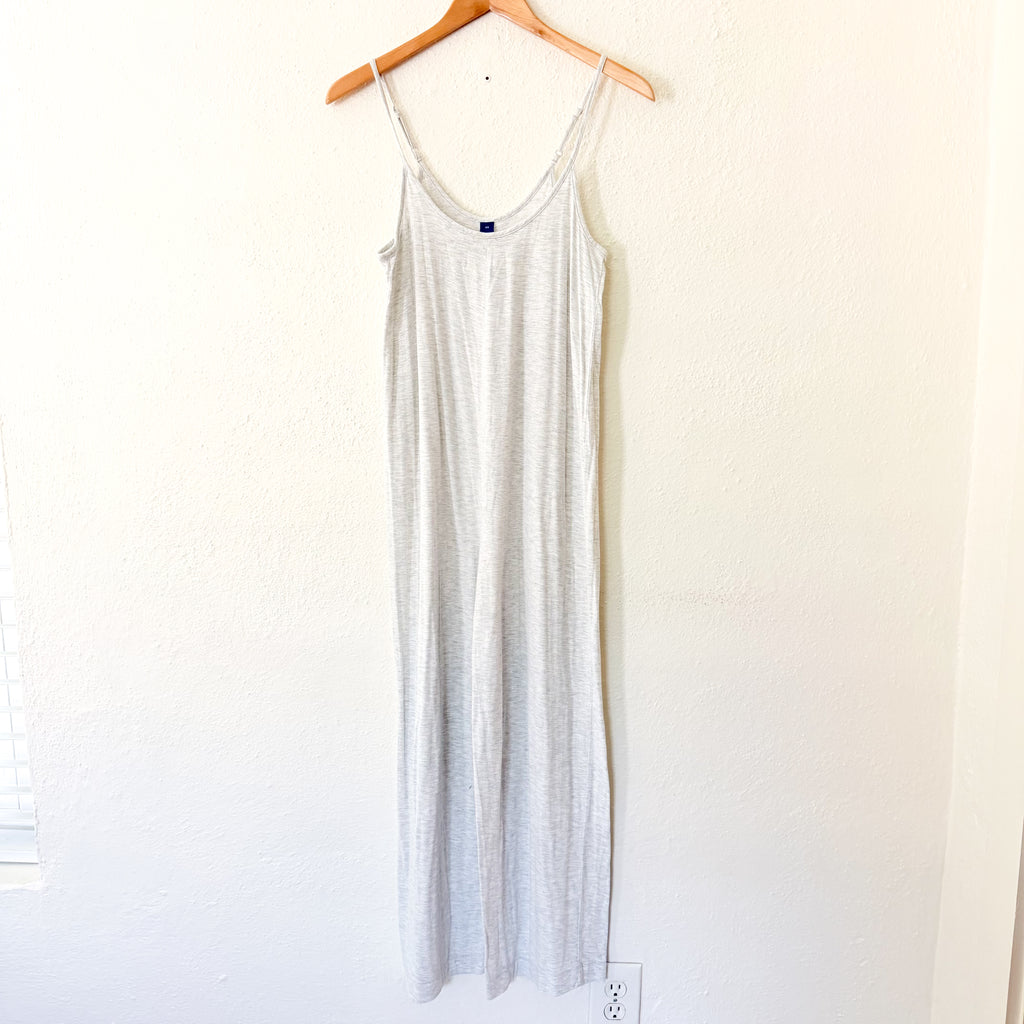 Old Navy Sunday Sleep Knit Jersey Jumpsuit in Light Heather Grey | XS