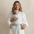 Solly Baby Wrap in Blue Thin Triple Stripe