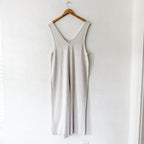 Treasure & Bond Natural Cream Textured Linen Blend Relaxed Jumpsuit | XS
