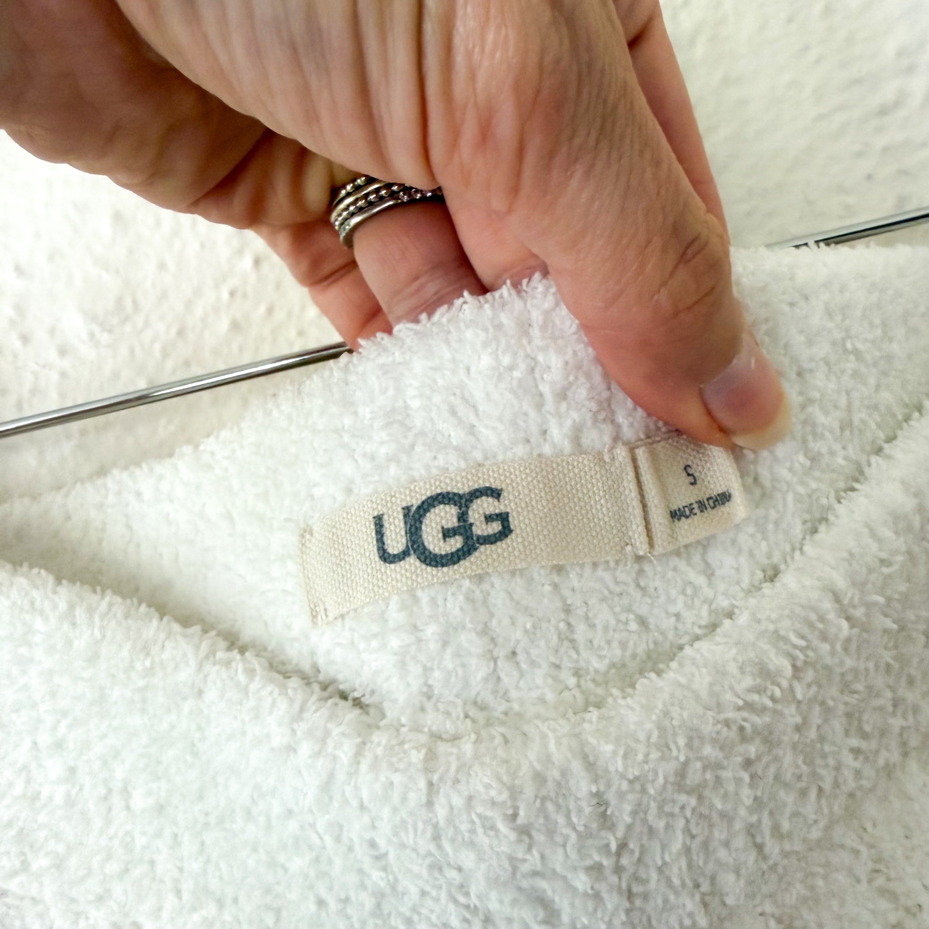 UGG Terri Ribbed Wide Leg Pant in Cream | Small