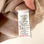 Next Clothing Taupe Quarter Zip Cotton Sweatshirt | sz 18-24m