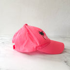 Hammock Florida Embroidered Cotton Baseball Cap | Neon Pink