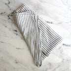 Solly Baby Swaddle Blanket | Heather Grey & White Stripe
