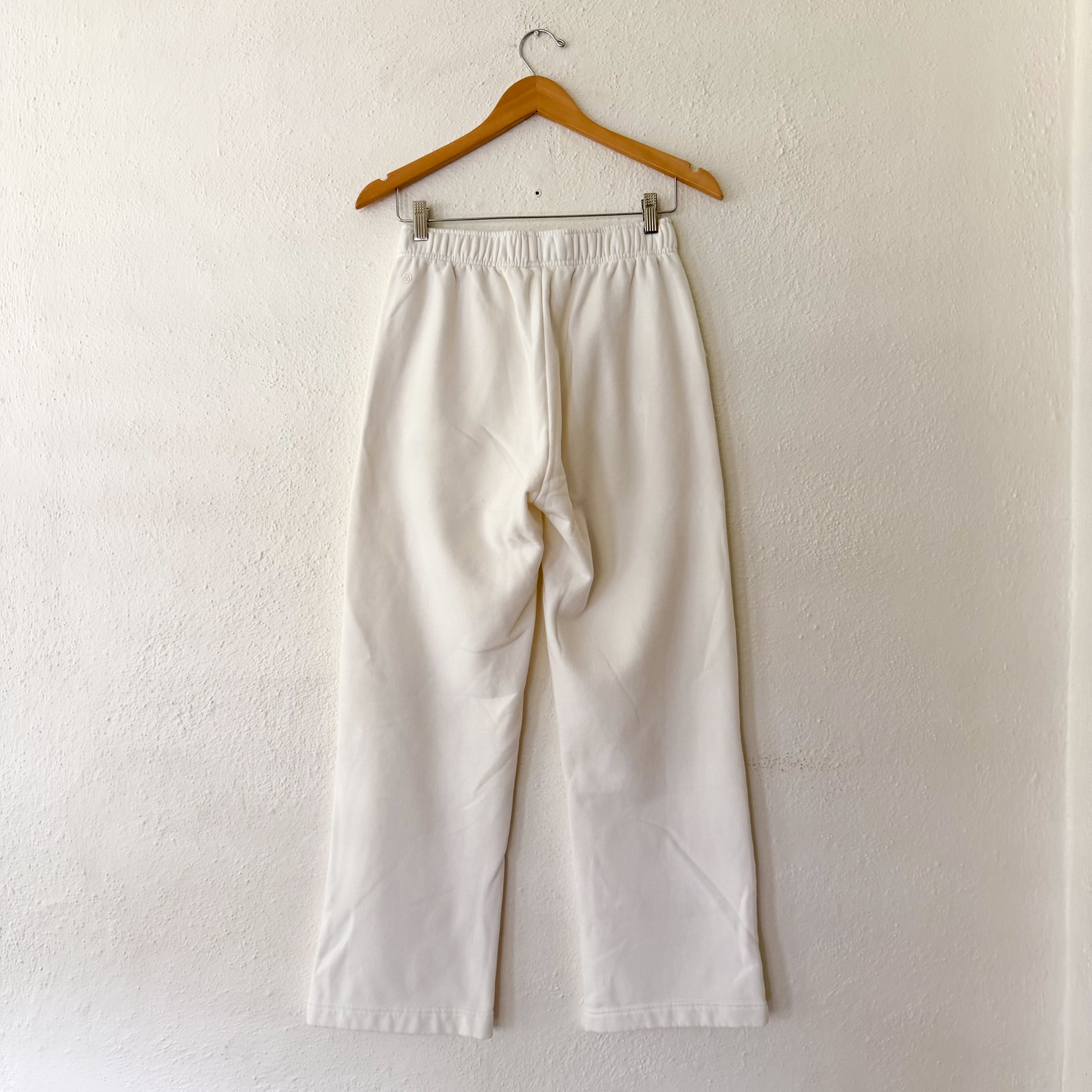 Zella Cream Wide Leg Drawstring Sweatpants | XS