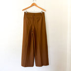 Madewell The Harlow Wool Blend Super Wide-Leg Trouser in Camel | 0