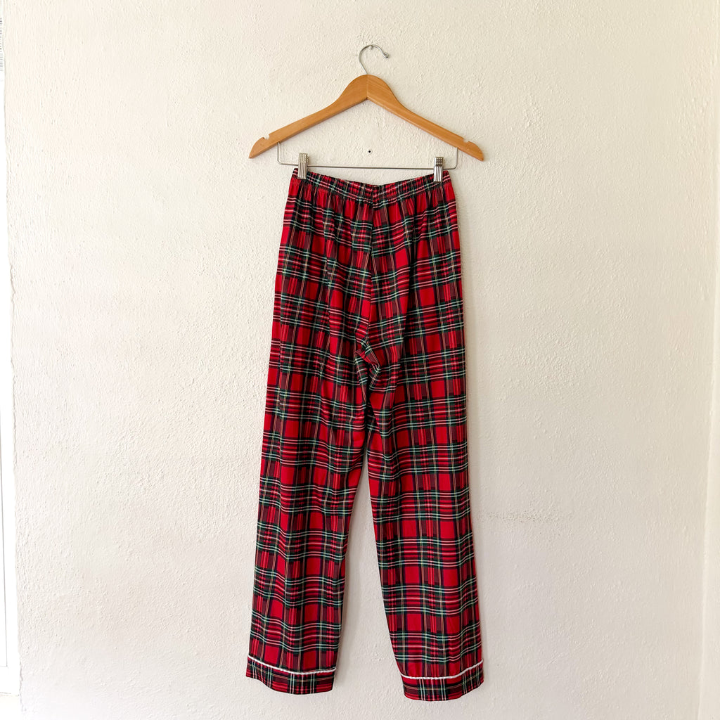 Classic Women's Red Holiday Plaid Pajama Set | S