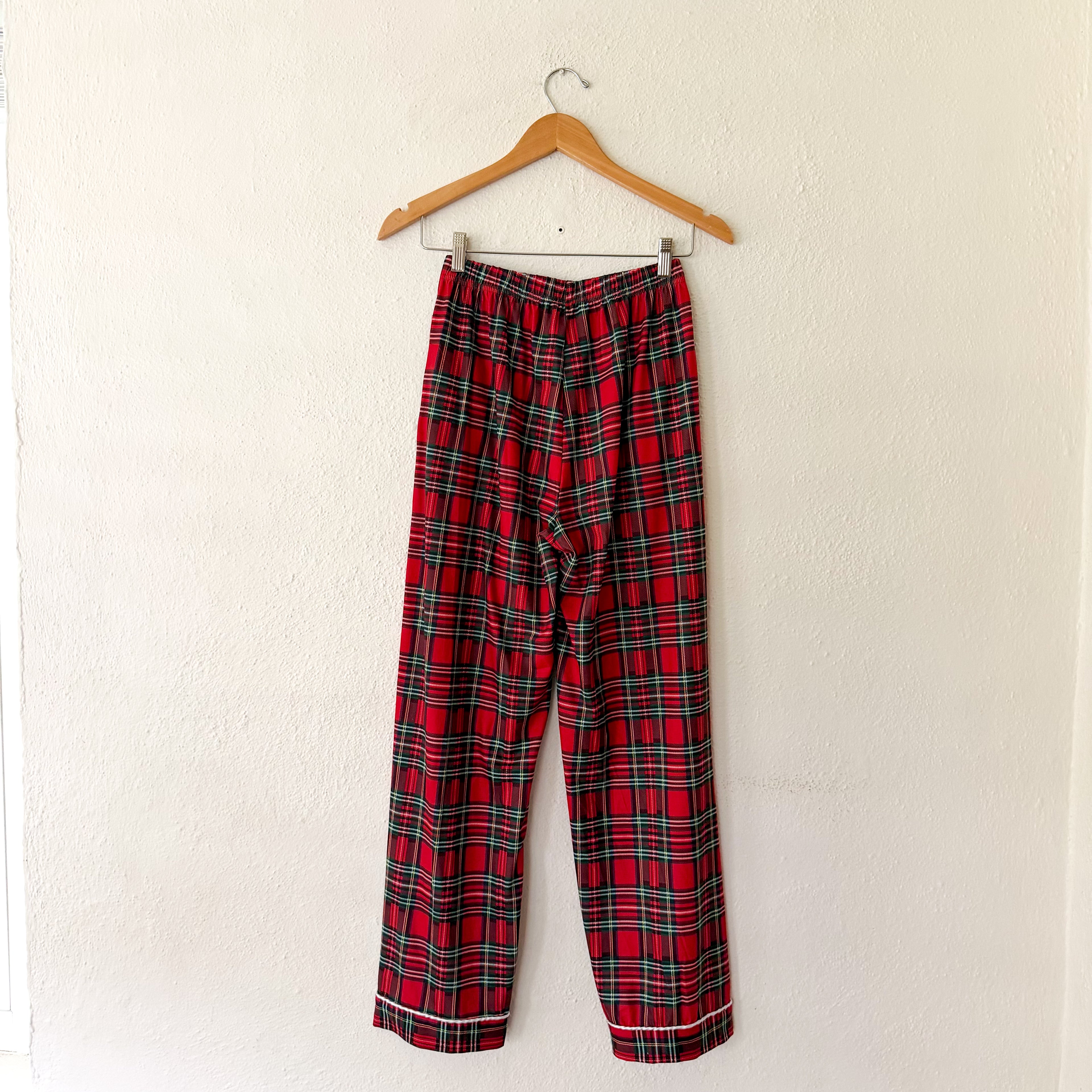 Classic Women's Red Holiday Plaid Pajama Set | S