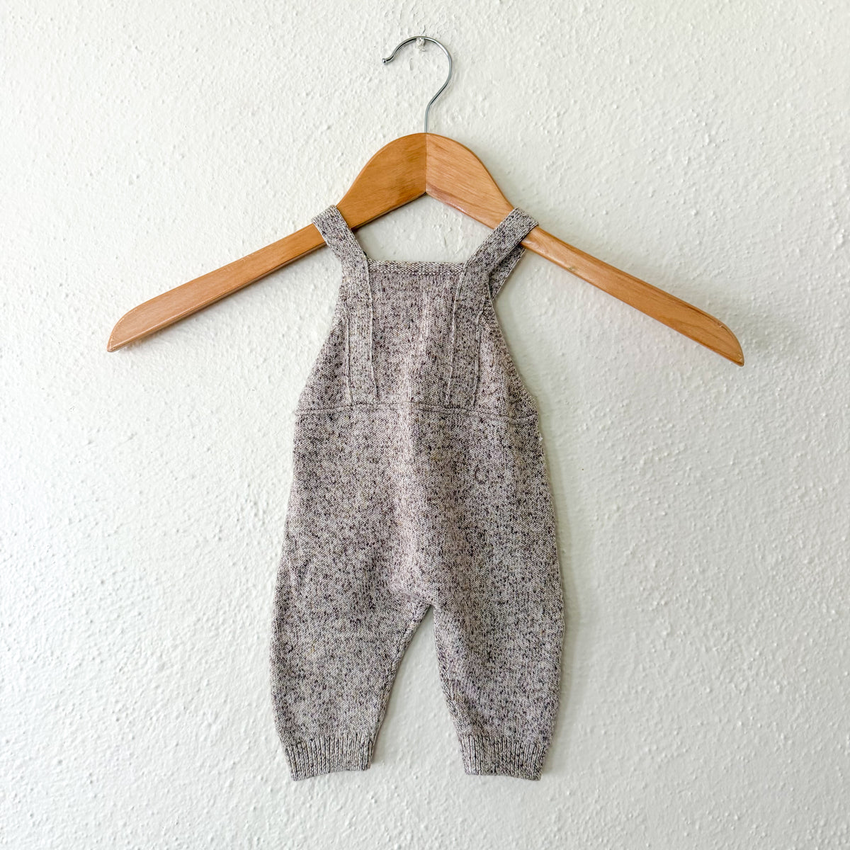 Zara Heather Neutral Brown Marl Sweater Jumper/Overalls | 0-3m