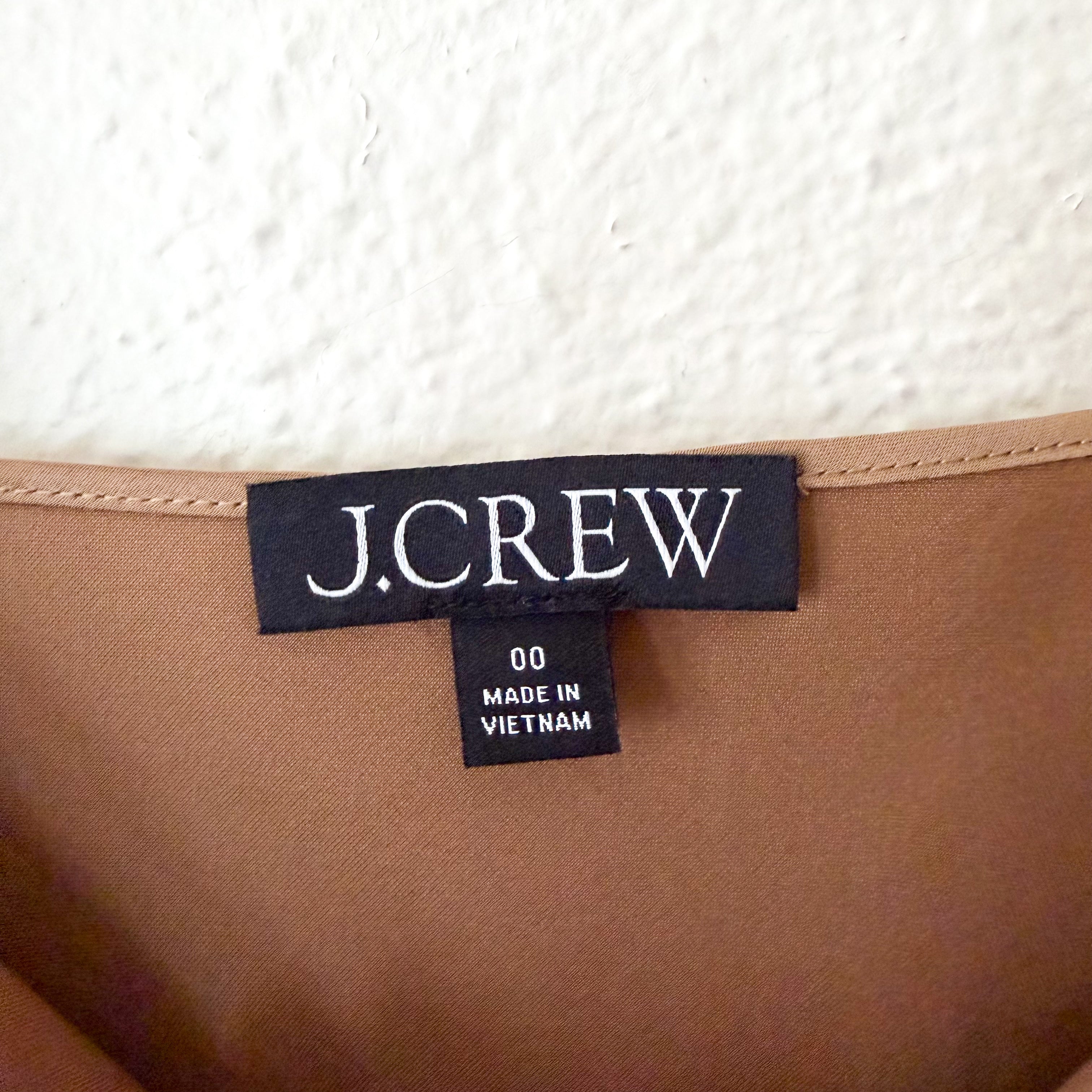 J.Crew Gwyneth Midi Slip Dress in Luster Charmeuse | sz 00