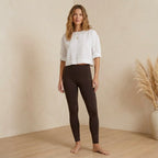 Nuuds High Waist Elevate Leggings in Eggplant | M