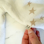 Petit Filippe Cream Tan Starry Knit Pullover Sweater | 9-12m