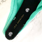 Lele Sadoughi Turquoise Tonal Howlite Round Beaded Embellished Headband