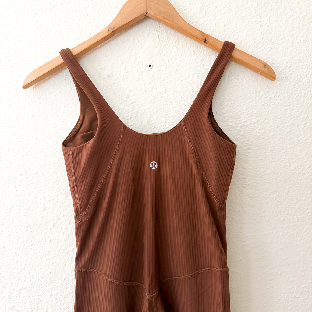 Lululemon Align Ribbed 25" Jumpsuit in Roasted Brown | 2
