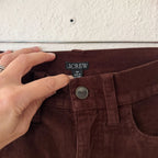 J.Crew Slim-Wide Leg Stretch Corduroy Pants in Dark Brown French Press | 24