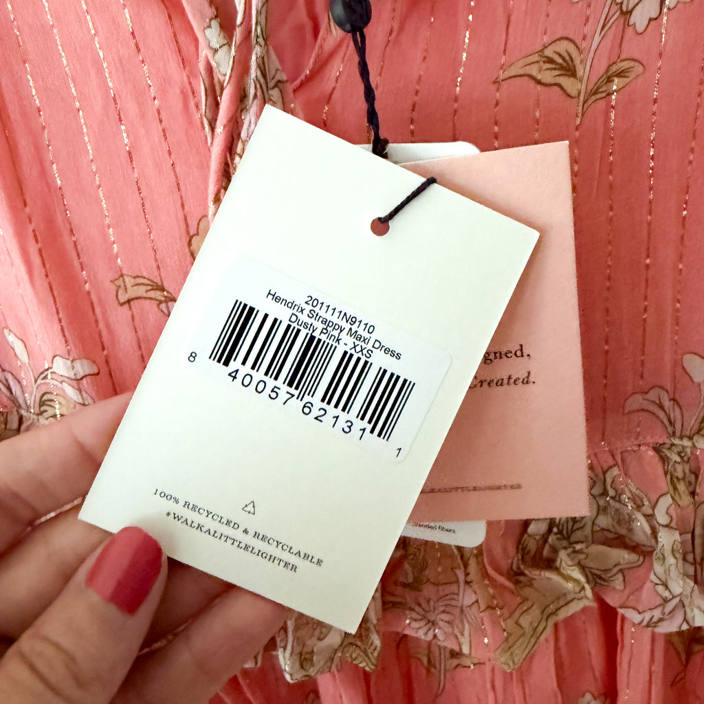 Spell & The Gypsy Hendrix Strappy Maxi Dress in Dusty Pink | XXS