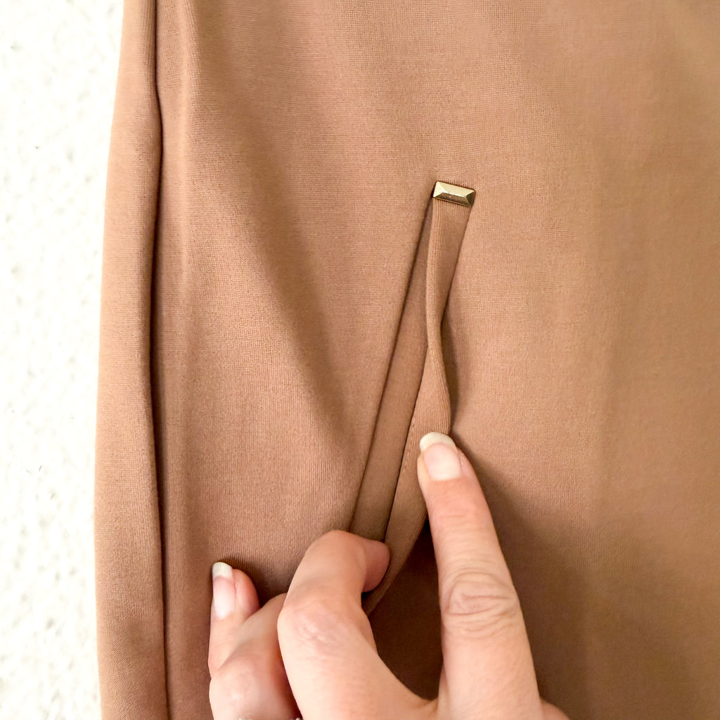 Chico's Caramel So Slimming 360 Juliet Trim Detail Ankle Slim Leg Pant | 00R