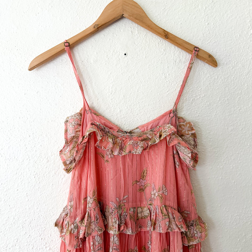 Spell & The Gypsy Hendrix Strappy Maxi Dress in Dusty Pink | XXS