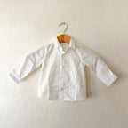 Next Black Taupe Plaid Suit Vest + White Oxford Shirt Set | 9-12m