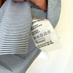 & Other Stories Paris Atelier Button Up Long Sleeve Shirt in Blue Pinstripe | 0