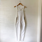 L*Space Freya Textured Cotton Jumpsuit in White | XS