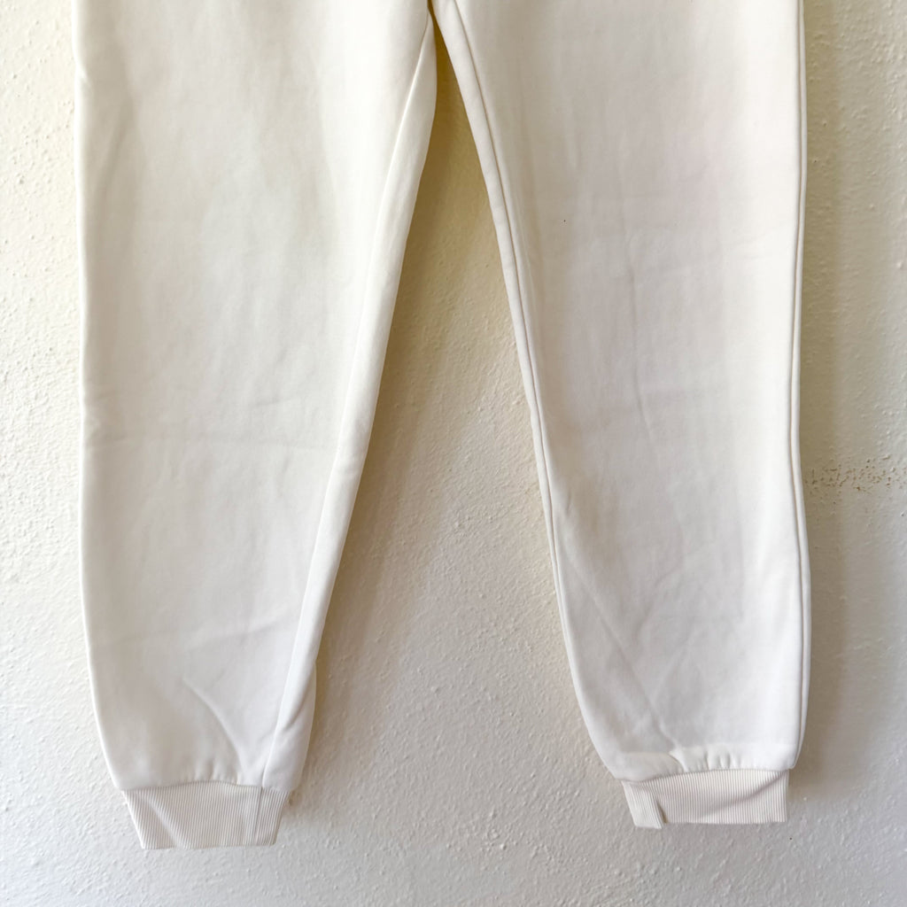 Seraphine Maternity Under The Bump Drawstring Sweatpants in Ivory | XS