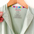 Magnetic Me Sage Green Modal Long Sleeve Footed Sleeper | 0-3m