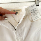 Madewell The Perfect Vintage Wide-Leg Petite Crop Jean in Tile White | 25P