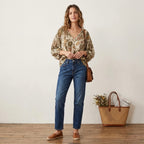 Free Assembly Mid Rise Slim Leg Jeans in Authentic Dark Wash | 0