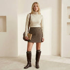 Madewell Italian Wool-Blend Mini Skirt in Parton Check | 0