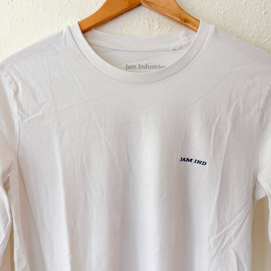 Jam Industries Après Ski Season Organic Cotton White Long Sleeve T-Shirt | XS