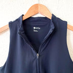 Zella Studio Light Court Half-Zip Tennis Dress + Shorts in Navy Blue | Small