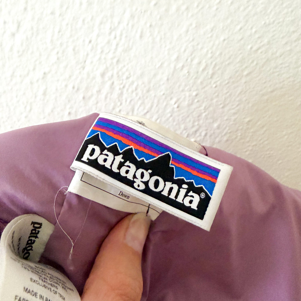 Patagonia Toddler Girls Eggplant Hi Loft Down Puffer Jacket | 4T