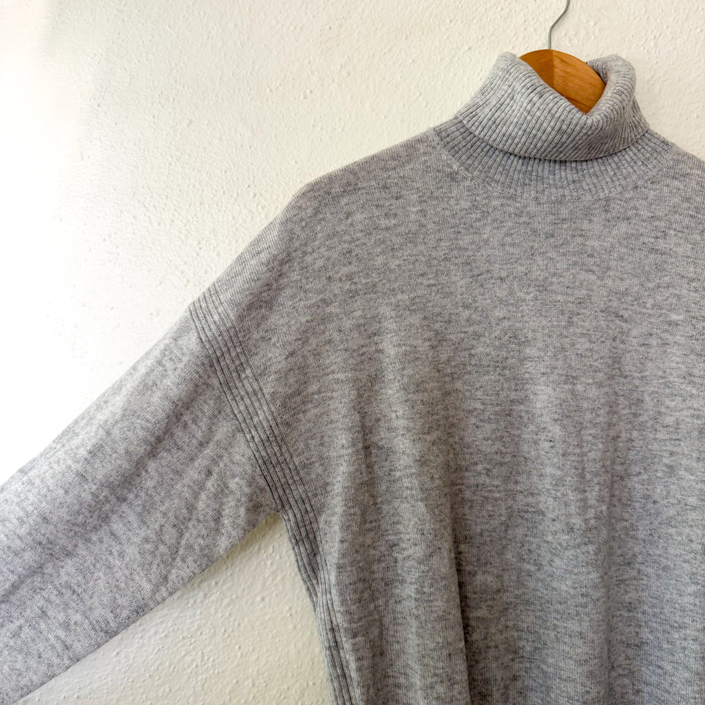 Reiss Nova Cashmere Blend Turtleneck Sweater in Grey | XS