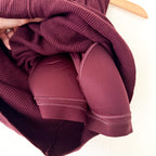 UNIQLO Burgundy Ribbed Sweater Sleeveless Midi Dress | XS