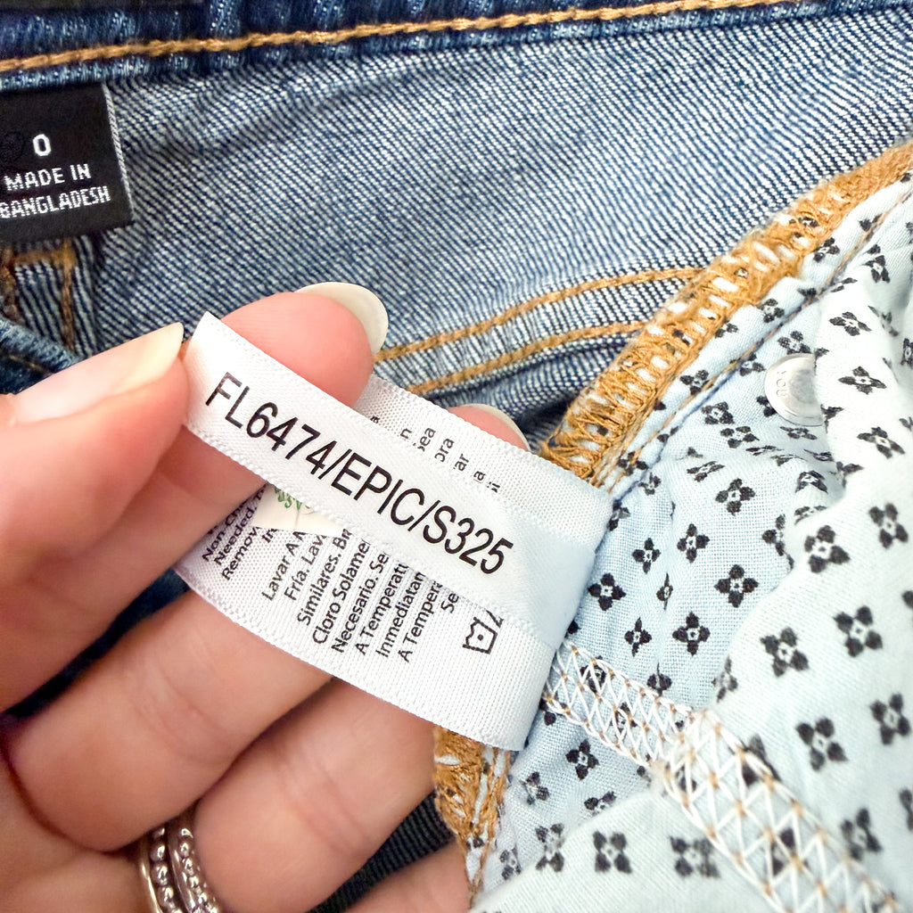 Free Assembly Mid Rise Slim Leg Jeans in Authentic Dark Wash | 0