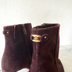 Sam Edelman Saige Suede Ankle Bootie in Cafe Noir | 6.5