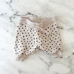 H&M Cream Black Dot Sweatshirt + Sweatshorts Matching Set | Premie