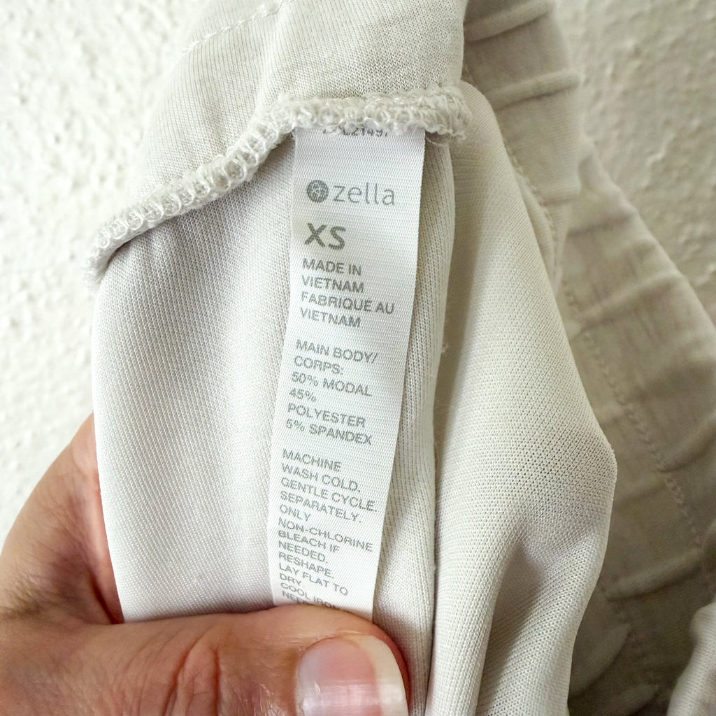 Zella Ultra Soft High Waist Joggers in Beige Ivory Heather | XS