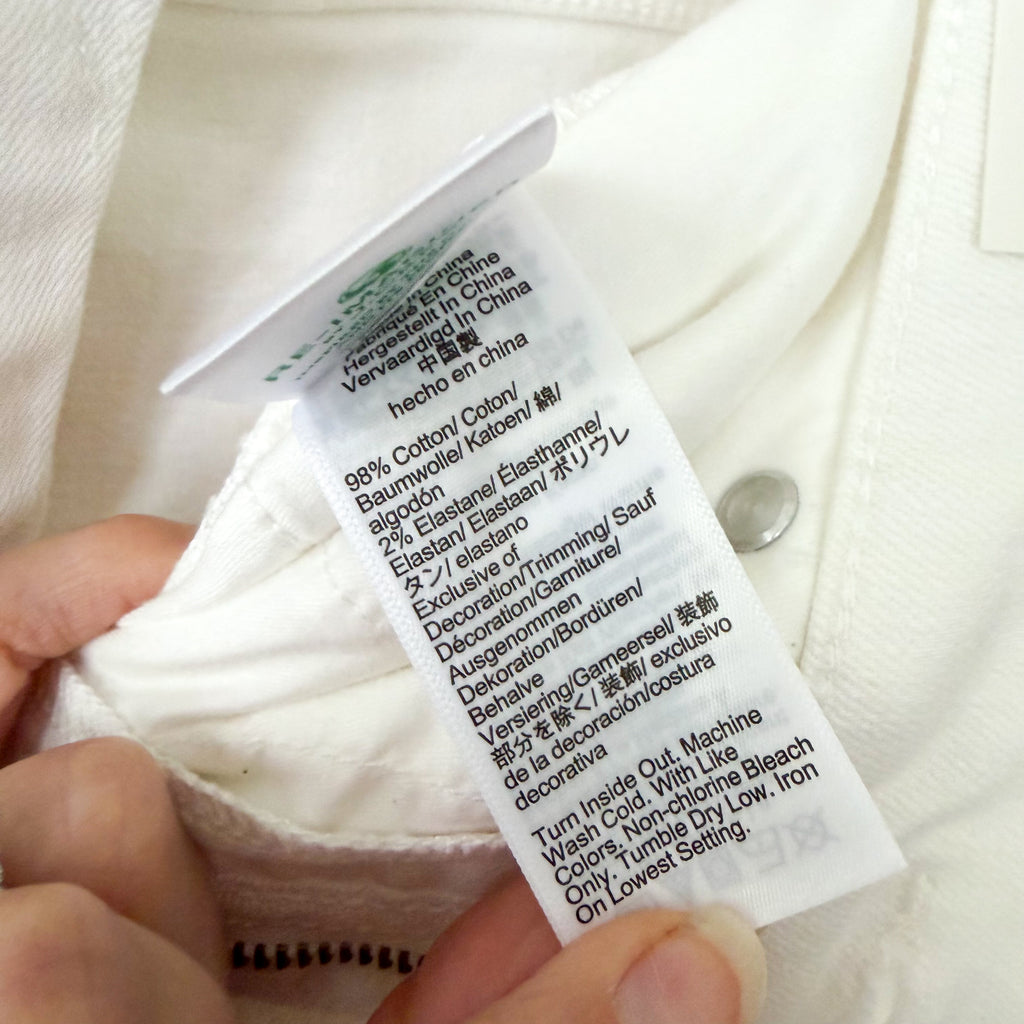 J.Crew '96 Slim Wide-Leg Jean in White Denim | 24P